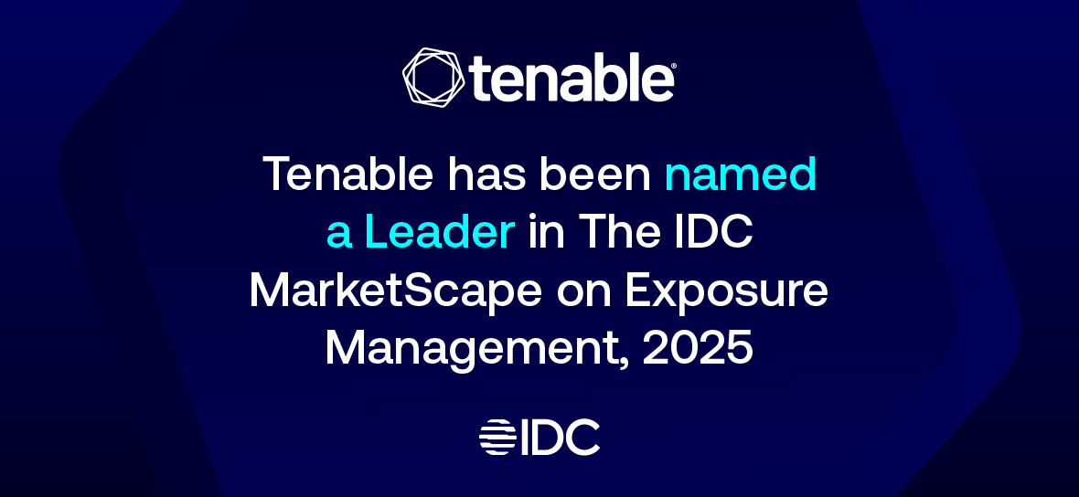 Tenable Is a Leader in the IDC MarketScape: Worldwide Exposure Management 2025 Vendor Assessment image